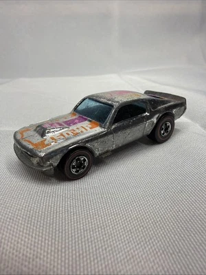 Hot Wheels Mustang Stocker 1974 450HP Chrome Redline Ford Vintage Hong Kong - Image 1 of 4
