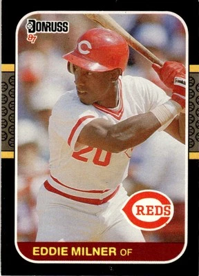 1987 Donruss Eddie Milner Cincinnati Reds #433 - Image 1 of 2