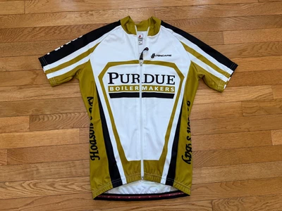 Мужская футболка на молнии Hincapie Purdue Boilermakers Cycling Team размер S - Изображение 1 из 4