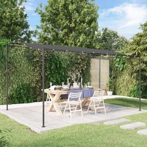 4x3m Pavillon mit Flammschutzdach Gartenpavillon BBQ Überdachung Partyzelt Neu - Bild 1 von 8