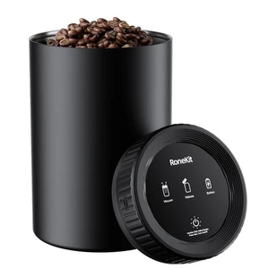 Vacuum Coffee Canister, 1.6L Airtight Food Storage Container, Automatic Stain... - Bild 1 von 7