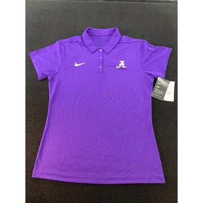 Camisa polo Nike Dri Fit Alabama Crimson Tide púrpura para mujer mediana Foto 1 de 4