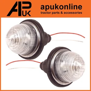 2X Side Lights Lamps Clear Lens Complete for Land Rover Series 2a 3 Lucas L594 - Picture 1 of 6