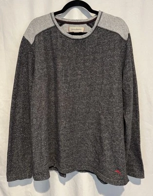 Tommy Bahama Hombre XXL Gris Manga Larga Cuello Redondo Sudadera Rojo Marlín Foto 1 de 4