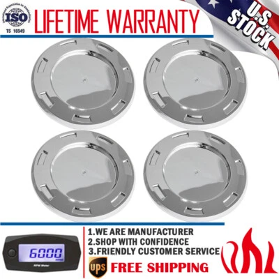 4X 22" Chrome Center Cap Wheel Rim Cover For 2007-2015 Cadillac Escalade ESV EXT - Image 1 of 4