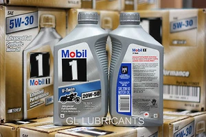 Mobil 1 V-Twin 20W50 Motorcycle Oil 5.67L/6-Quart [Brisbane Address ONLY]  - Imagen 1 de 1
