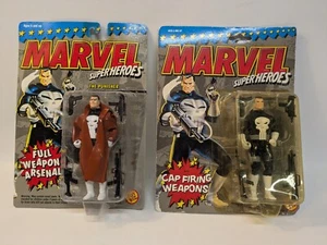 ToyBiz Marvel Super-Heroes Punisher 1993 NIP Cap Firing And Full Weapon Arsenal - Picture 1 of 3