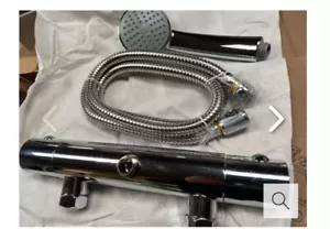 High quality thermostatic shower bar with adjustable handset and hose - Picture 1 of 2