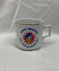 Taza Pato Donald "Feliz Cumpleaños" 1934-1984 Walt Disney - Imagen 1 de 5