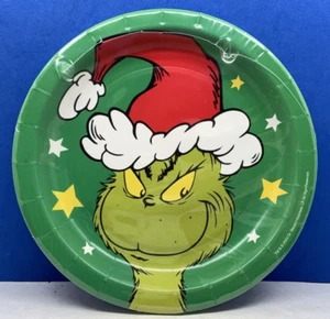 GRINCH 7 inch Paper Plates - Package of 10 - NEW - Picture 1 of 1