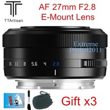 TTArtisan 27mm F2.8 Auto Focus APC-S Lens for Sony E a7RIII A7RV A9II A7c Camera