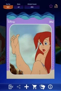 Topps Disney Collect International Mermaid Day Ariel (2) Epic - Zdjęcie 1 z 2