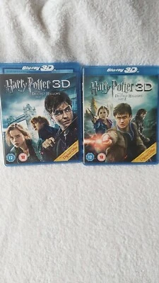 HARRY POTTER DEATHLY HALLOWS 1+2 3D BLU-RAY+CRIMES OF GRINDELWALD- BLU-RAY  - Image 1 of 4