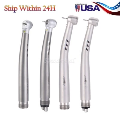 JOYDENTAL Dental E-generator LED High Speed Handpiece 2/4Holes Fiber Optic Push Button