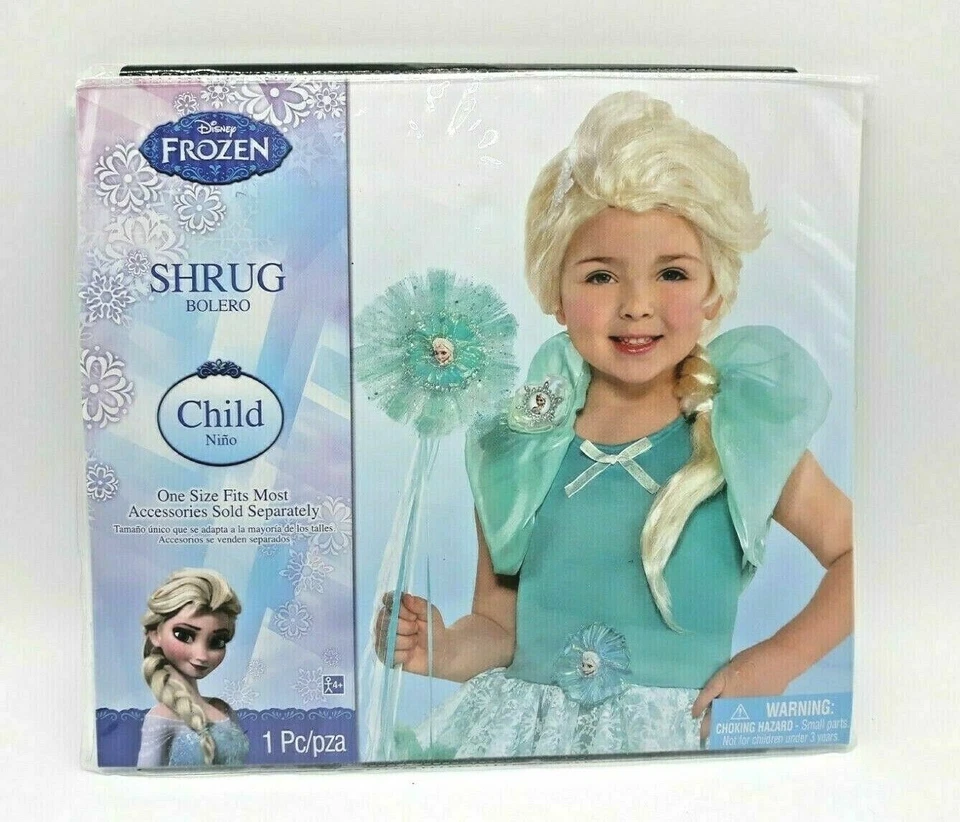 Dress up Little Girls Disney Frozen Elsa Shrug Shawl Blue