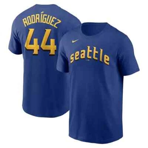 Julio Rodriguez Seattle Mariners Nike City Connect Name & Number T-Shirt Men MLB - Picture 1 of 10