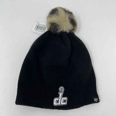 ‘47 Brand NBA Washington Wizards Cuff Pom Winter Hat Beanie Toboggan Womens - Image 1 of 4