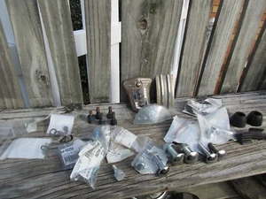 1950 MERCURY PARTS/NEW & USED/EMBLEMS/HOOD BOLTS/BUMPER BOLTS/VENT HANDLES ETC - Picture 1 of 12