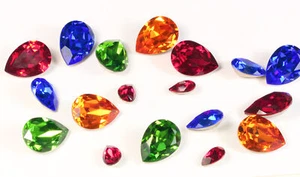 Superior PRIMERO 4320 Pear Kristallen Strass Steine * mehr Farben - Picture 1 of 38