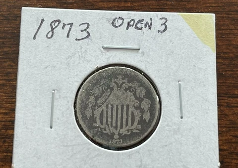 1873 Shield Nickel Open 3 Cover
