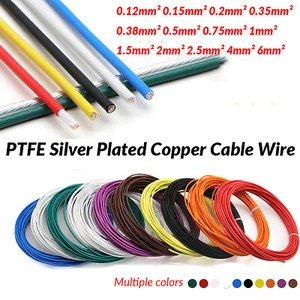 PTFE Silver Plated Copper Cable Wire 0.12mm² ~ 10mm² Electronic Hook-up Wire - Picture 1 of 10