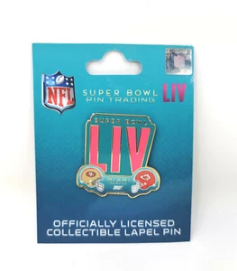 Lapel Pin NFL Super Bowl LIV Miami 2020 Anstecknadel SF 49ers Kansas City Chiefs - Picture 1 of 3