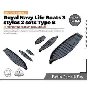 LY144003B 1/144 Model Upgrade Parts Royal Navy Life Boats 3 styles 2 sets Type B - Picture 1 of 2