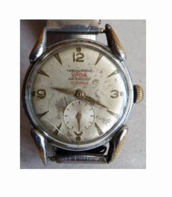 Ancienne montre chronomètre homme VIDA mecanique watch - Photo 1/3