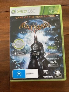Xbox 360 Batman: Arkham Asylum - Game Of The Year Edition VGC - Picture 1 of 3