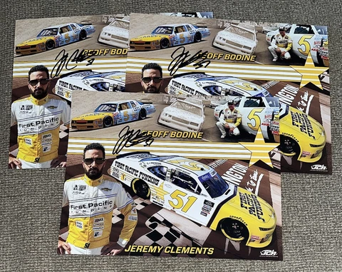 Jeremy Clements Signed 2023 First Pacific Darlington Postcard Hero Card COA Cover
