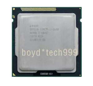 Intel Core i7-2600 CPU socket 4 core LGA1155 SR00B 3,4 GHz 3400 MHz processore - Foto 1 di 4
