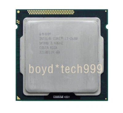 Intel Core i7-2600 CPU 4 cores Socket LGA1155 SR00B 3.4 GHz 3400 MHz Processor - Image 1 of 4