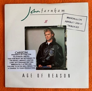 John Farnham - Age of Reason - When the War is Over - RCA Records 7” 1988 - Picture 1 of 3