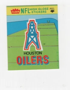 1981 FLEER TEAM ACTION STICKER HOUSTON OILERS LOGO - Picture 1 of 2