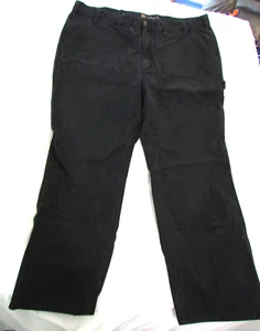 Pantalones de mezclilla para hombre "Carhartt" talla 44x32 (W42xL30) negros, calce relajado, carpintero - Imagen 1 de 13