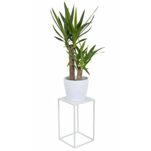HowHomely Pflanzenständer 40cm weiß Blumenständer Blumenhocker modern loft Stand - Bild 1 von 9