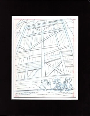 Walt Disney Rescuers Down Under Book Page Illustration Drawing Pete Alvarado 29 - Image 1 of 2