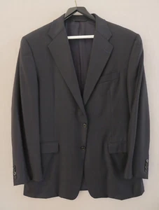 Hickey Freeman 100% Wool Windowpane 2 Piece Men's Suit 42R Pants 36 x 31.5 - Picture 1 of 9