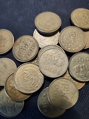 Moneda mexicana de 100 pesos "Carranza" de colección de 100 pesos de México (años 80 a 90) Foto 1 de 4