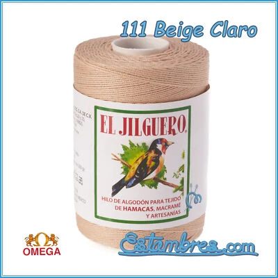 JILGUERO [200grs] de Omega - Hilo de algodón macramé para manualidades Foto 1 de 4