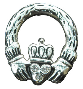 Claddagh Broche Badge Gallois Irlandais Amitié Loyalty Friend Symbole Broche