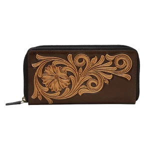 Bolso Myra Damas Granate Royalty Western Cuero Cartera S-5874 - Imagen 1 de 3