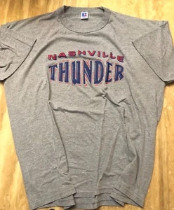 Nashville Thunder VINTAGE Russell Athletic USBA Basketball Shirt Made in USA - Picture 1 of 3