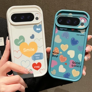 Heart Pattern Silicone Phone Case For Google Pixel 9 8 Pro 8A Shockproof Cover - Picture 1 of 25