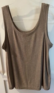 NWT Madewell Women’s Small Taupe Ribbed Tank Cute Summer Top MSRP $45 - Picture 1 of 4