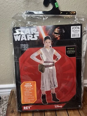 STAR WARS Halloween Costume #376 "REY" Medium Child Age 8-10 Cosplay 4pcs - Image 1 of 2