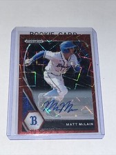 2021 Panini Prizm Draft Picks MATT MCLAIN AUTO RC RED PRIZM NO. PDP17
