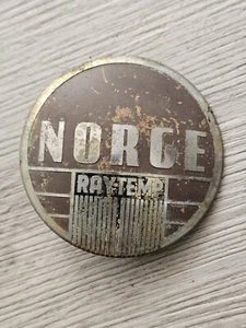 VINTAGE NORGE RAYTEMP Appliance Badge Emblem Logo Refrigerator Furnace - Picture 1 of 6