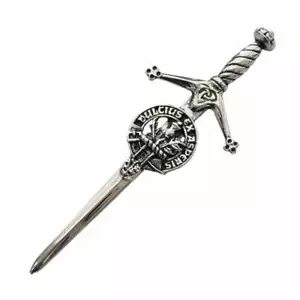 Art Pewter Bruce Clan Crest Kilt Pin CKP-C6B Scotland - Picture 1 of 3