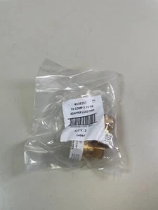 Brass Adapter 1/2" Comp X 1/2" FIP 4338257 (Bag of 2 Fittings) - Picture 1 of 5